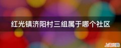 红光镇济阳村三组属于哪个社区