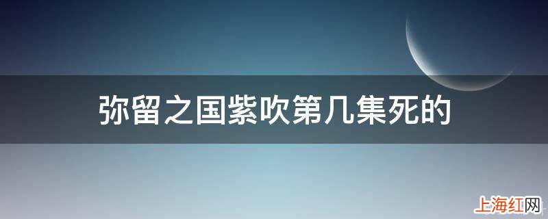 弥留之国紫吹第几集死的