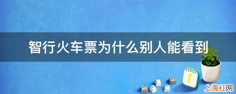 智行火车票为什么别人能看到