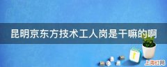 昆明京东方技术工人岗是干嘛的啊