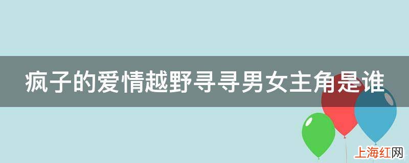 疯子的爱情越野寻寻男女主角是谁