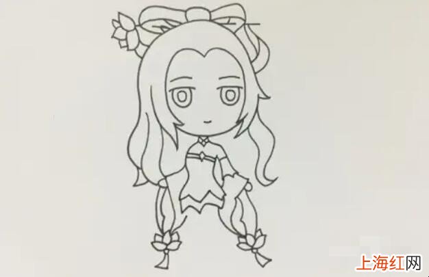 貂蝉简笔画怎么画