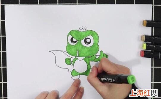 青蛙王子简笔画怎么画