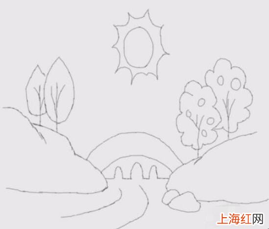 山水简笔画怎么画