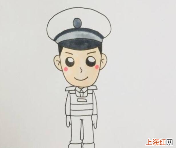 交警简笔画怎么画