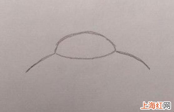飞碟简笔画怎么画