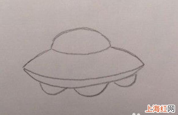 飞碟简笔画怎么画