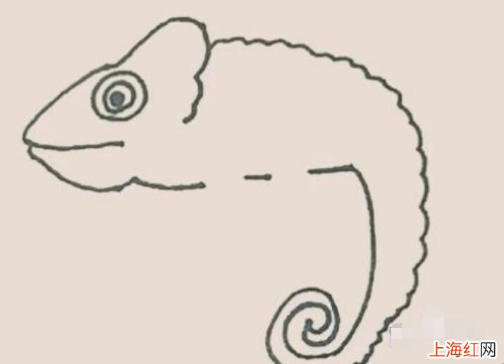 变色龙简笔画怎么画