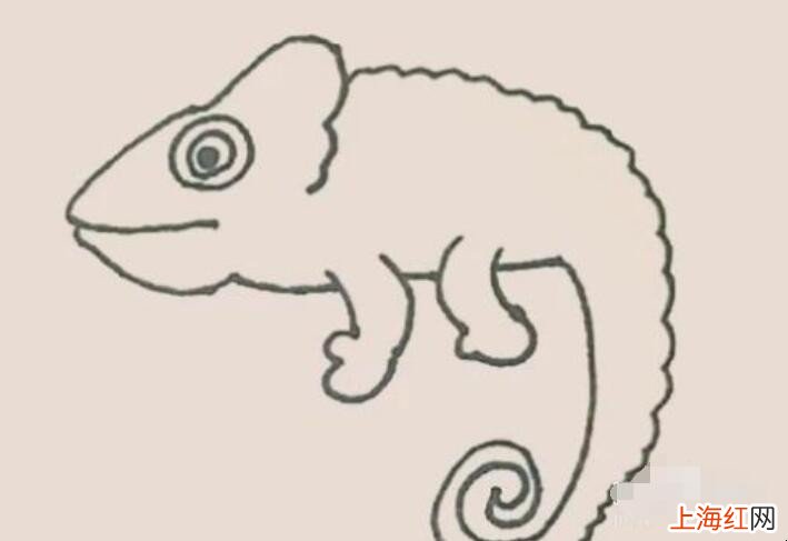 变色龙简笔画怎么画