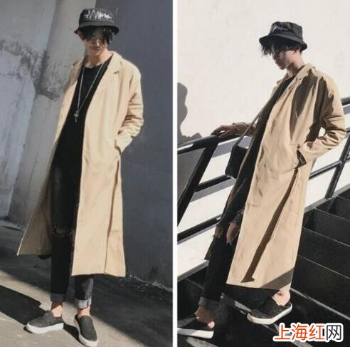 男士休闲风衣怎么搭