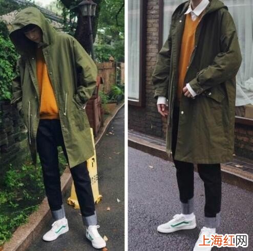 男士休闲风衣怎么搭