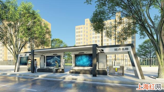 城市智能化公交候车亭 智能公交站台候车亭