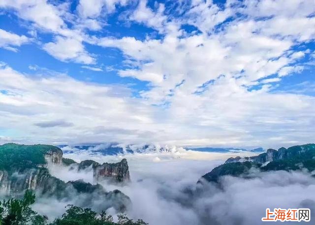 浙江台州神仙居景区 台州市神仙居景区南天顶第一视角