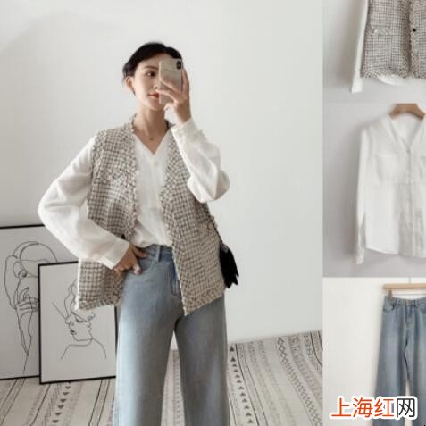 小香风马甲配什么内搭