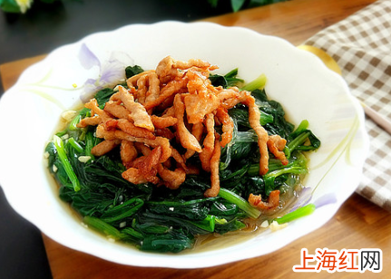 菠菜炒肉怎么弄